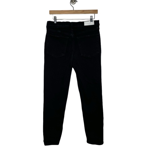 REDONE | 90S HIGH RISE ANKLE CROP in Black 30 - Picture 3 of 9